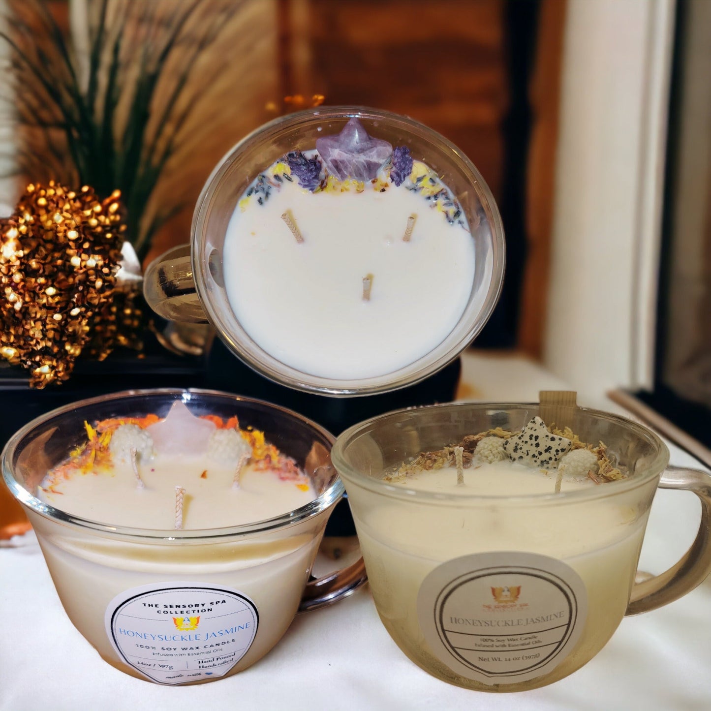3-Wick Coffee Cup Apothecary Candle