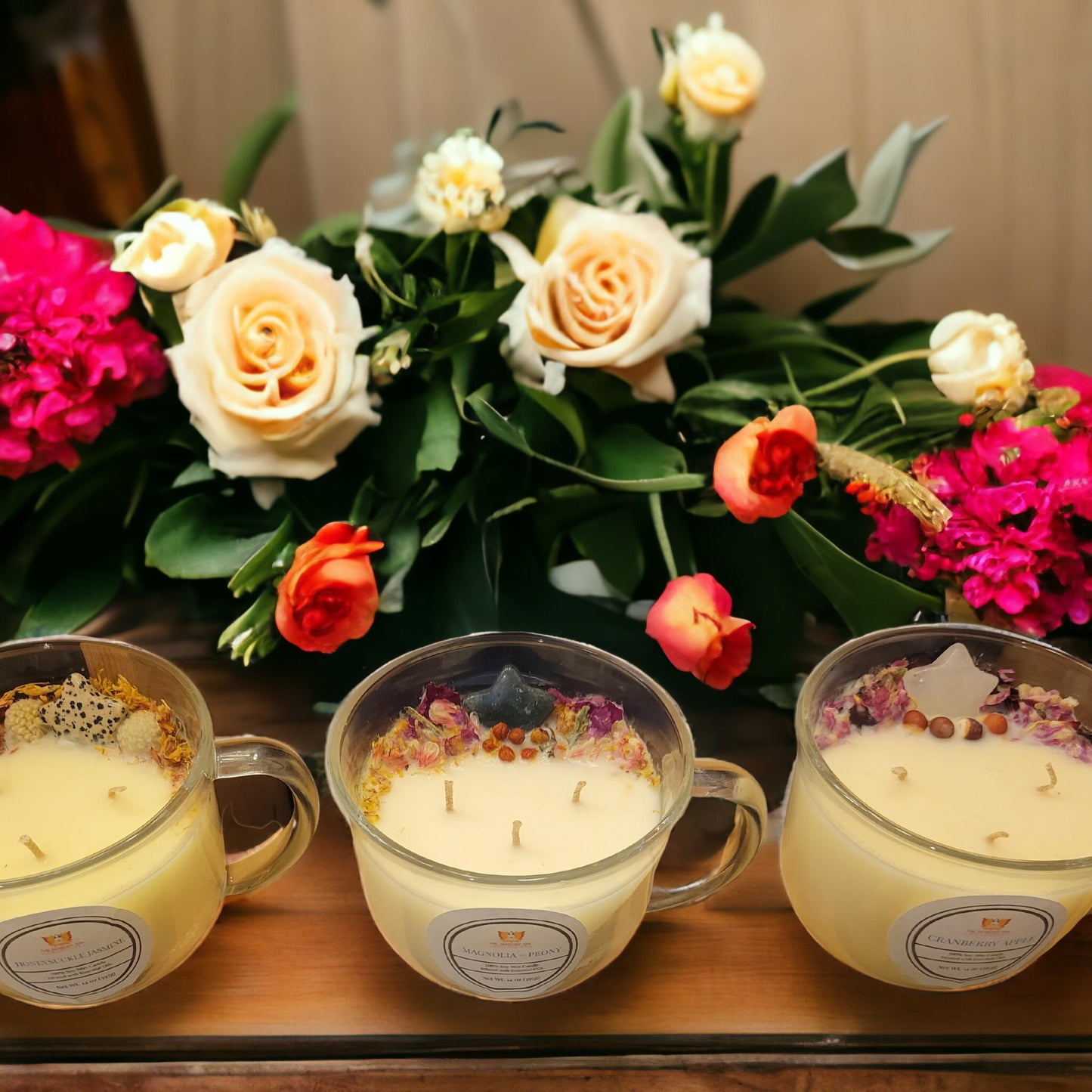 3-Wick Coffee Cup Apothecary Candle