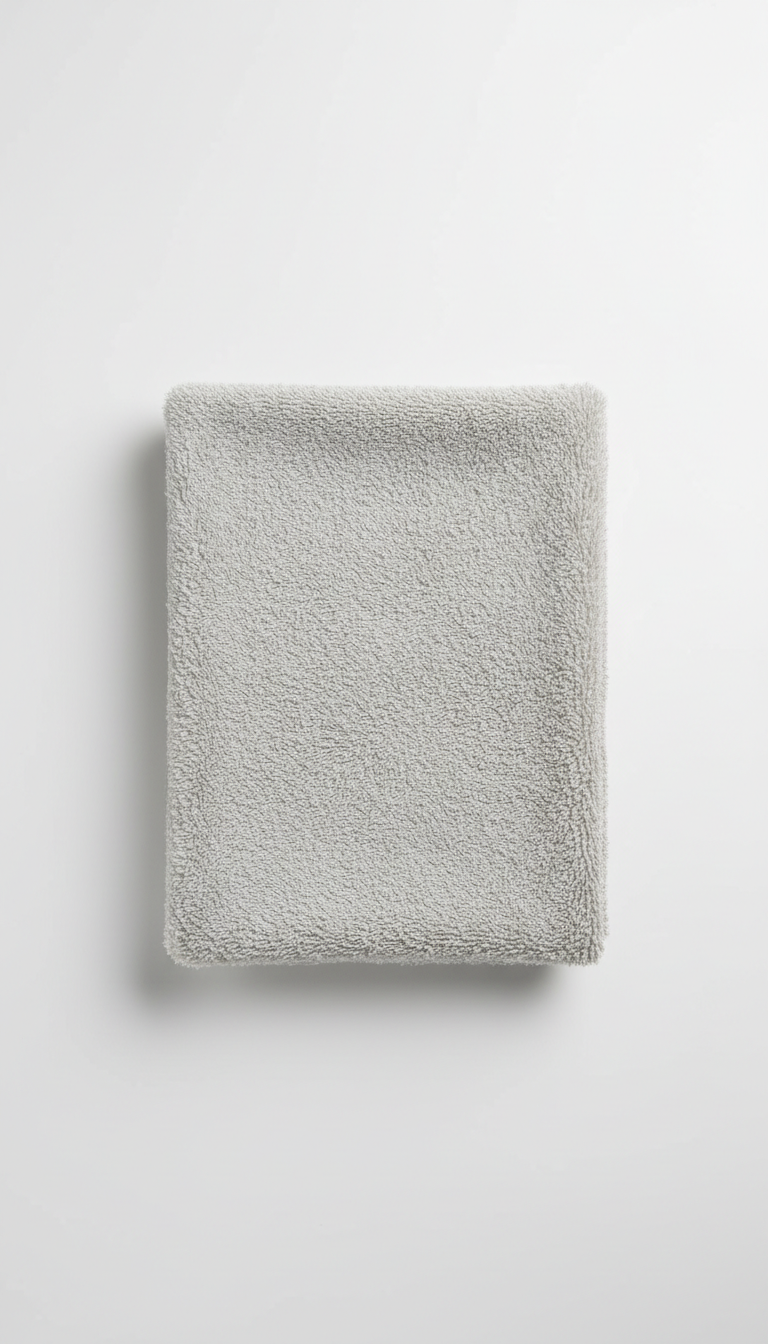 Plush spa towel in organic cotton
