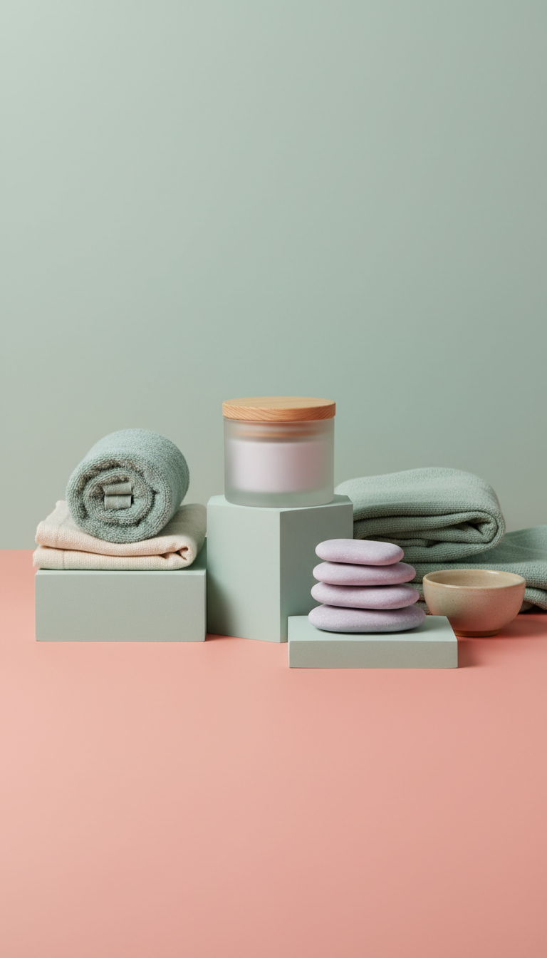 Signature self-care ritual kit with spa accents