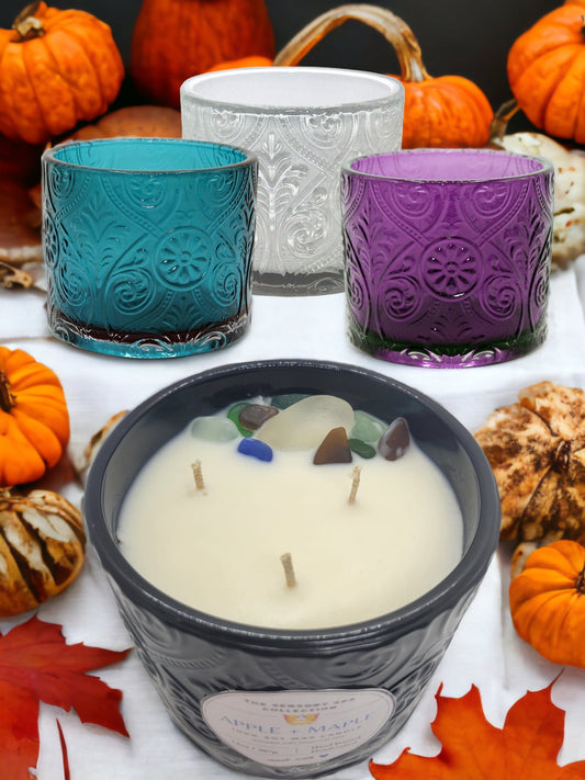 3-Wick Marquee Apothecary Seasonal Candle WHITE