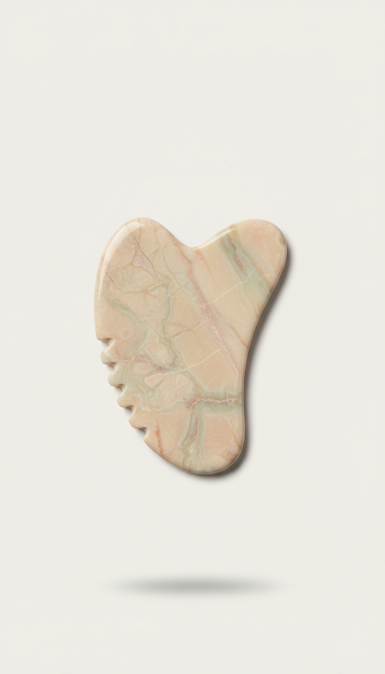 Hand-carved marble gua sha tool
