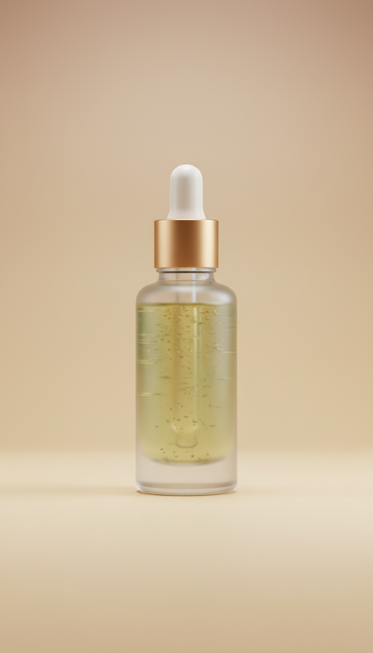 Botanical facial serum with wild rose