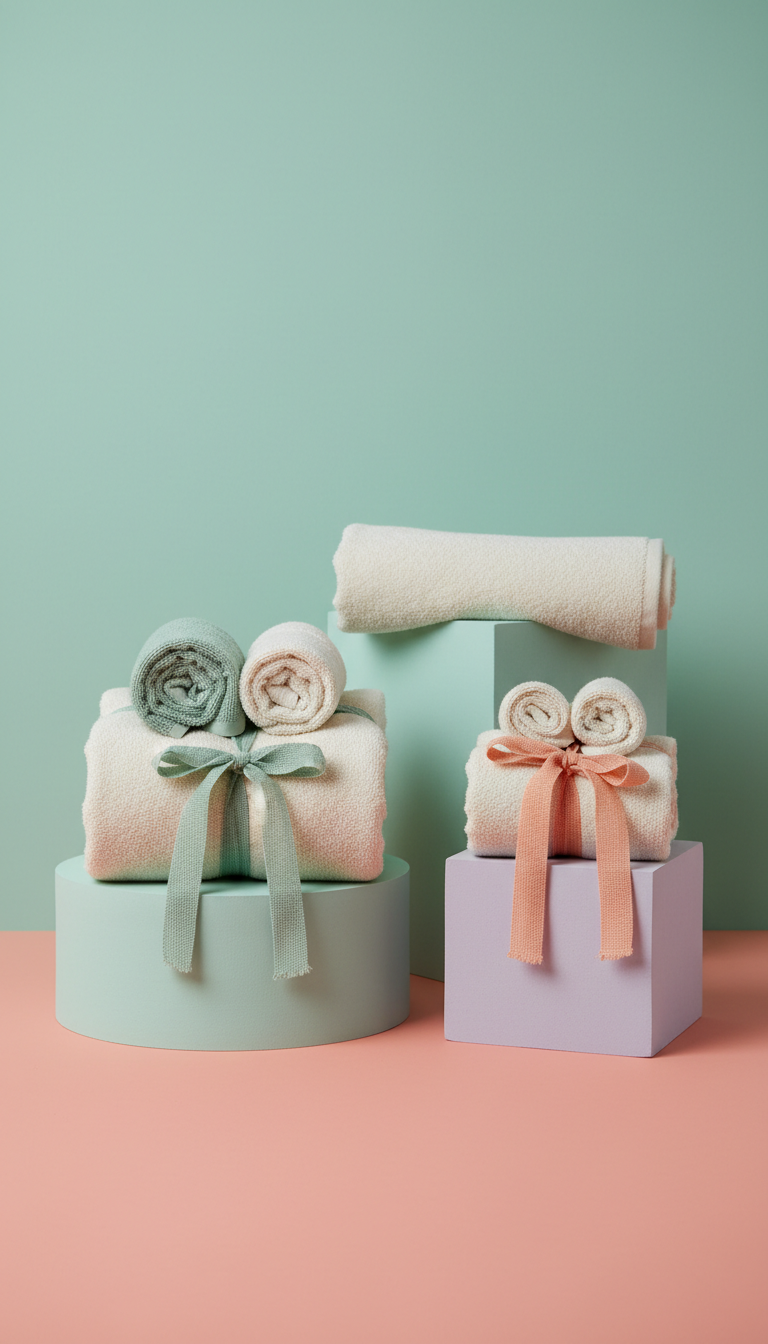 Plush spa towel set with soft terry