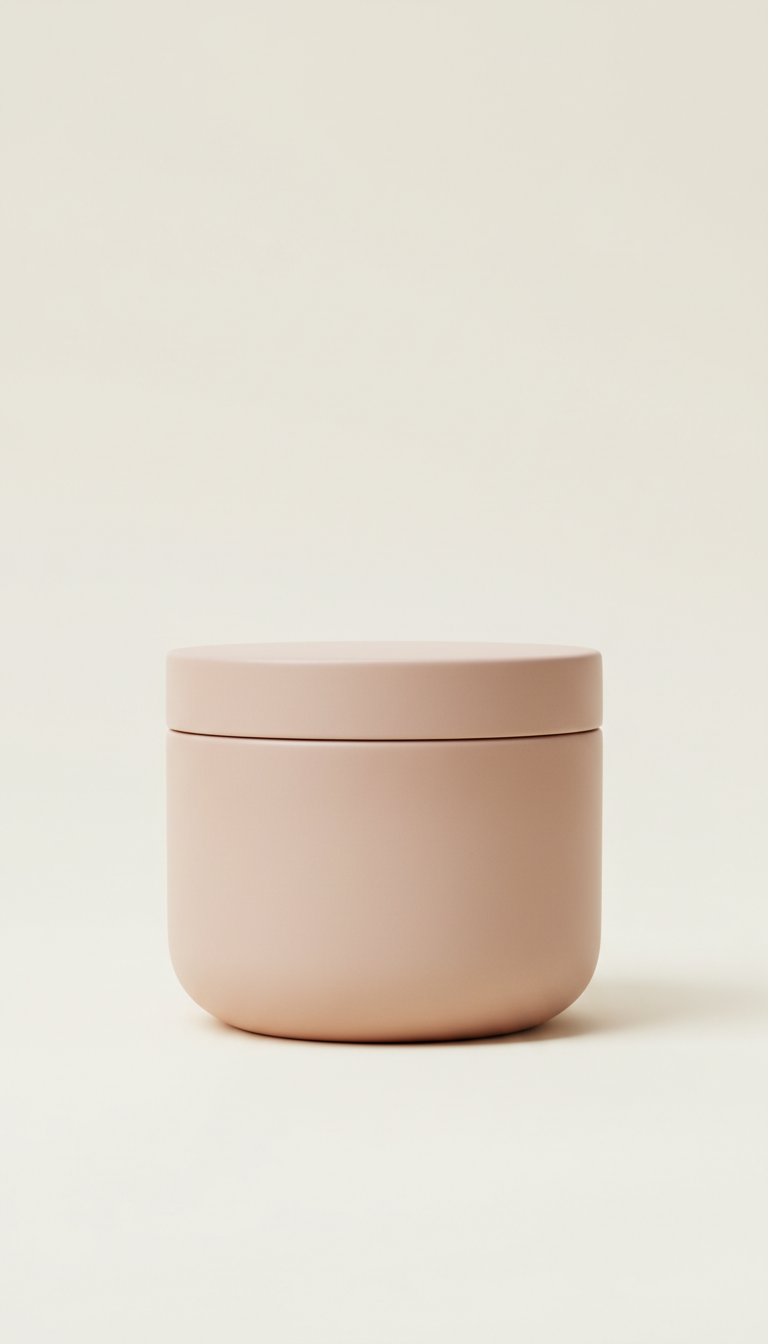 Body cream in matte ceramic