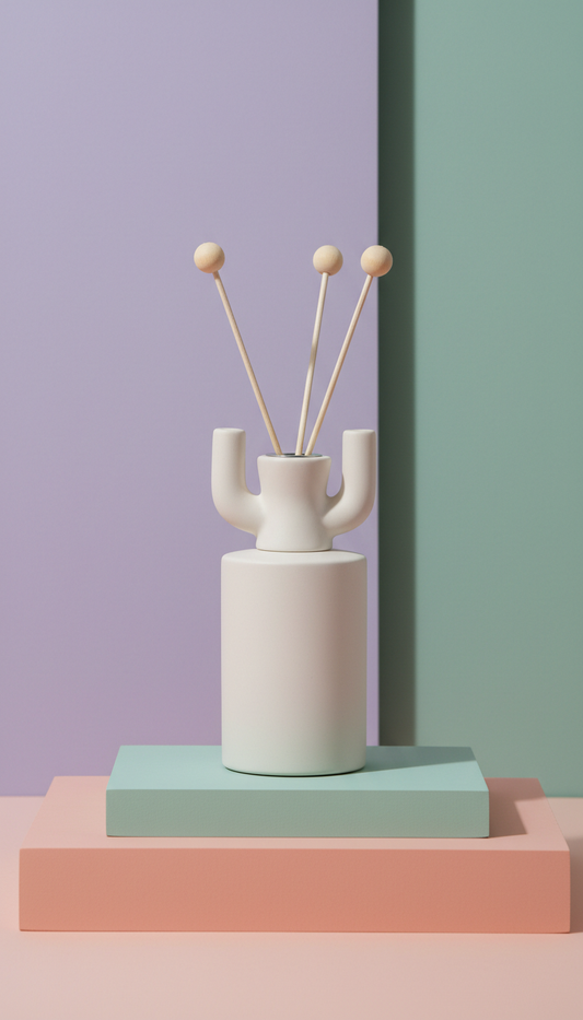 Calming home fragrance diffuser with cedar notes