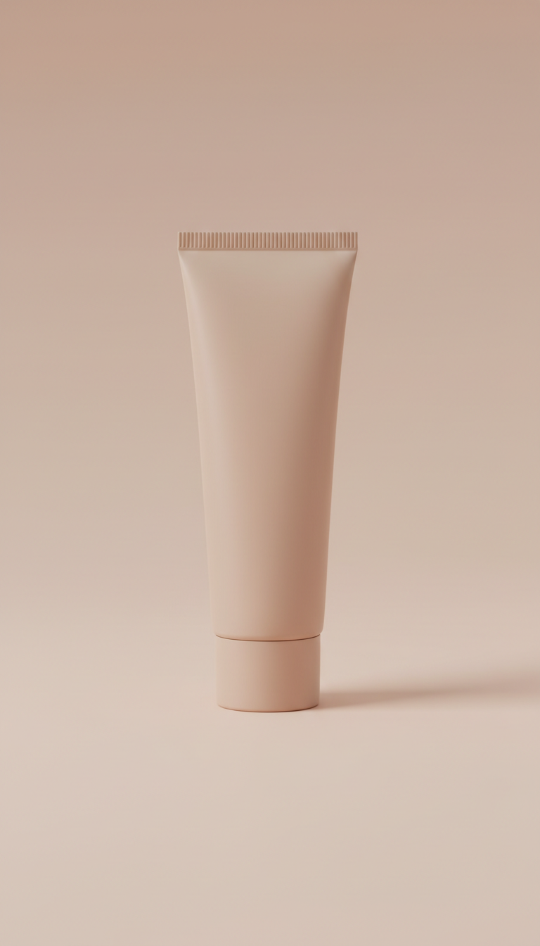 Facial oil in soft-touch tube
