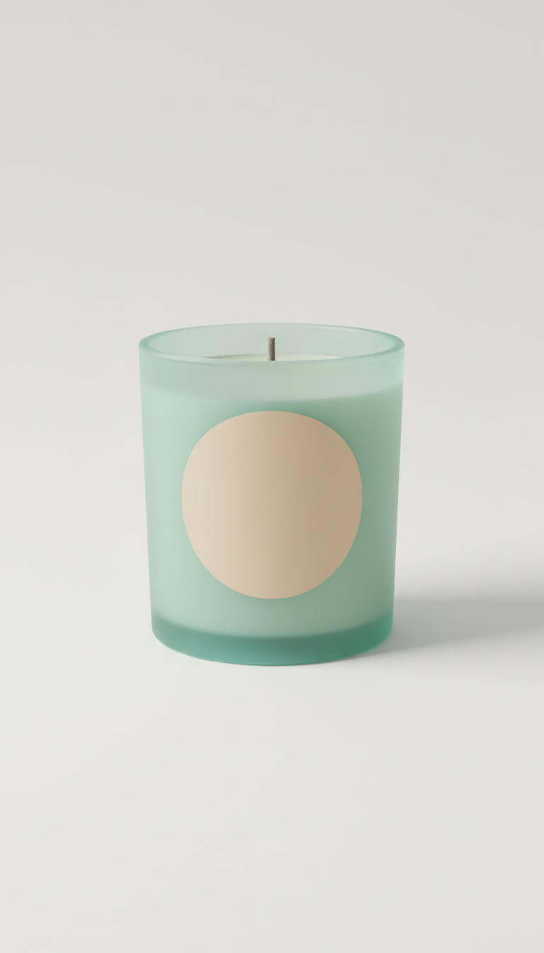 Calming candle with lavender soy wax